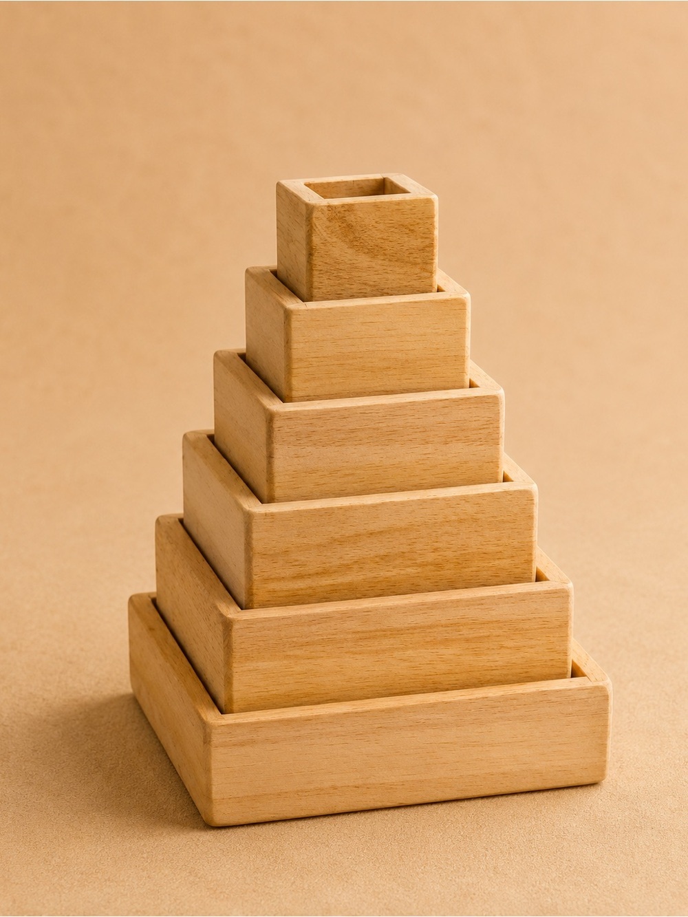 Guidecraft Stacking Rainbow Pyramid - Picture 3 of 15